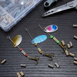 10/20pcs Fishing Spinner Bead Lure Bodies for Making Spinnerbait Taxes Rig Inline Spinner Bass Trout Perch Crappies Freshwater