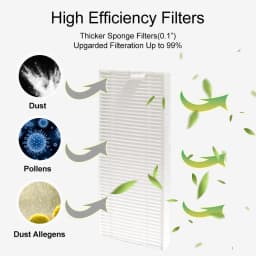 HEPA Filter Side Brush Mop Pad For Lefant M210 M210S M210B M210P M213, OKP Life K2 K3 K3A K4 K5 Robot Vacuum Cleaner