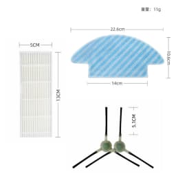 HEPA Filter Side Brush Mop Pad For Lefant M210 M210S M210B M210P M213, OKP Life K2 K3 K3A K4 K5 Robot Vacuum Cleaner