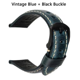 Luxury Italian Full Grain Leather Watch Band Men's Vintage Watch Strap With Butterfly Buckle Smart Watchband For Panerai