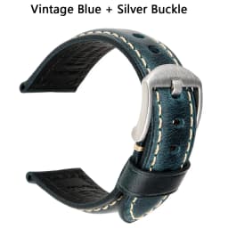Luxury Italian Full Grain Leather Watch Band Men's Vintage Watch Strap With Butterfly Buckle Smart Watchband For Panerai