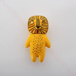 NAIERDI Cartoon Furniture Handles Animal Drawer Knob Ceramic Cabinet Handles and Drawer Pulls Lion Panda Fox Children Room