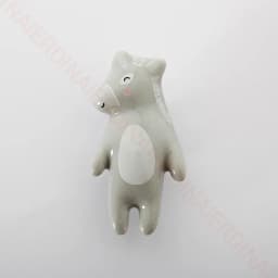 NAIERDI Cartoon Furniture Handles Animal Drawer Knob Ceramic Cabinet Handles and Drawer Pulls Lion Panda Fox Children Room