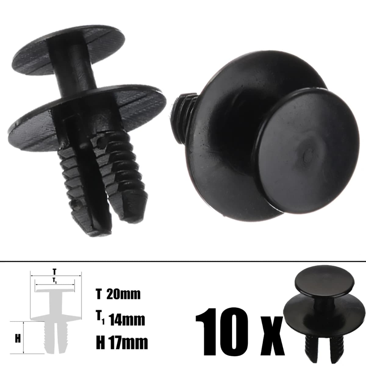 For BMW 3 Series 51471911992 8mm Hole Plastic Trim Clip Trunk LinerAuto Fastener Fixing Plug Expanding Rivet E90 Car Styling