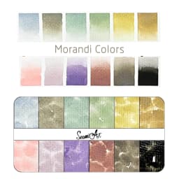 SeamiArt 12Color Tin Box Solid Watercolor Morandi Color Water Color Paint for Cartoon & Portraits Painting Drawing Art Supplies