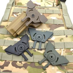 Belt Holster with MOLLE Platform, Pistol Gun Carry Case, Tactical Hunting Airsoft Waist Holster for Beretta 92, 92FS