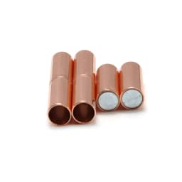 5-10Pcs Copper Strong Magnetic Clasps Bracelet Cord End Caps Buckle Connectors for Leather Necklace DIY Jewelry Making Supplier