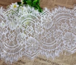 3meter Price White Eyelash Lace Trim Accessories DIY Underwear Sleeve Skirt Lengthen Clothing Lace Fabric