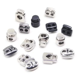 10 Pieces Vintage Alloy Silver Gunmetal Metal Stopper Handmade DIY Apparel Sewing Accessories Clamp Stopper Cord Lock Toggle