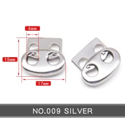10 Pieces Vintage Alloy Silver Gunmetal Metal Stopper Handmade DIY Apparel Sewing Accessories Clamp Stopper Cord Lock Toggle