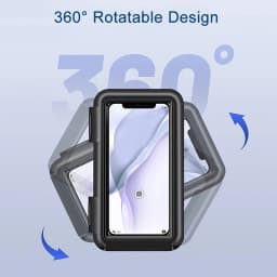 Untoom Waterproof Bicycle Phone Holder Stand Motorcycle Handlebar Cell Phone Support Mount Touchscreen Bike Phone Bag Case Cover