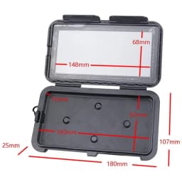 Untoom Waterproof Bicycle Phone Holder Stand Motorcycle Handlebar Cell Phone Support Mount Touchscreen Bike Phone Bag Case Cover