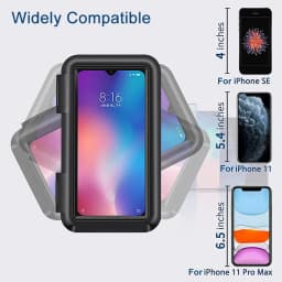 Untoom Waterproof Bicycle Phone Holder Stand Motorcycle Handlebar Cell Phone Support Mount Touchscreen Bike Phone Bag Case Cover