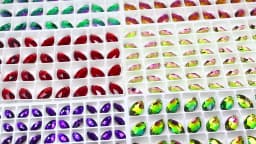 Horse Eye Glass Sew On Rhinestones Flatback Stones Colorful Diamond Sewing Rhinestones Loose Stones For Women Dress Clothes DIY