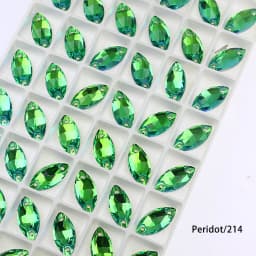 Horse Eye Glass Sew On Rhinestones Flatback Stones Colorful Diamond Sewing Rhinestones Loose Stones For Women Dress Clothes DIY