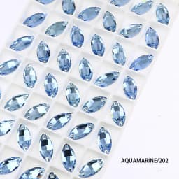 Horse Eye Glass Sew On Rhinestones Flatback Stones Colorful Diamond Sewing Rhinestones Loose Stones For Women Dress Clothes DIY