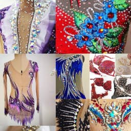 Horse Eye Glass Sew On Rhinestones Flatback Stones Colorful Diamond Sewing Rhinestones Loose Stones For Women Dress Clothes DIY