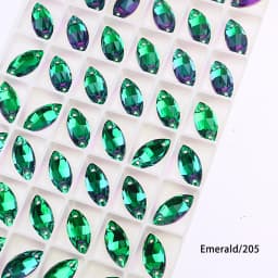 Horse Eye Glass Sew On Rhinestones Flatback Stones Colorful Diamond Sewing Rhinestones Loose Stones For Women Dress Clothes DIY