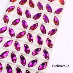 Horse Eye Glass Sew On Rhinestones Flatback Stones Colorful Diamond Sewing Rhinestones Loose Stones For Women Dress Clothes DIY