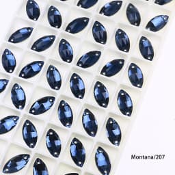 Horse Eye Glass Sew On Rhinestones Flatback Stones Colorful Diamond Sewing Rhinestones Loose Stones For Women Dress Clothes DIY