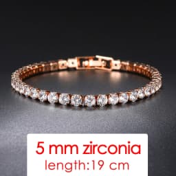 Tennis Chain Bracelets For Women White Gold Color Exquisite Cubic Zircon Charm Hand Jewelry Fashion Gift For Friends DWH027M