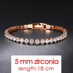 Tennis Chain Bracelets For Women White Gold Color Exquisite Cubic Zircon Charm Hand Jewelry Fashion Gift For Friends DWH027M