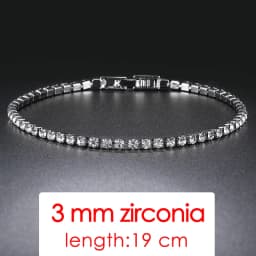 Tennis Chain Bracelets For Women White Gold Color Exquisite Cubic Zircon Charm Hand Jewelry Fashion Gift For Friends DWH027M