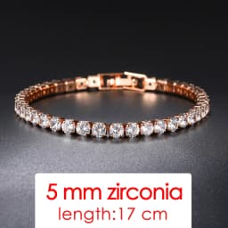 Tennis Chain Bracelets For Women White Gold Color Exquisite Cubic Zircon Charm Hand Jewelry Fashion Gift For Friends DWH027M