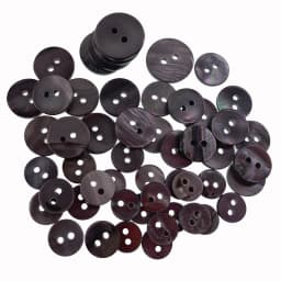 9mm-15mm Natural Shell Buttons For Clothing Black Mother of Pearl Round Shell 2 Hole Button Craft Mother Kids Sewing Accessories