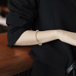 2025 New Classic Simple Copper Alloy Gold Colour Jewelry Bracelets Korean Fashion Accessories Girl's Unusual Bracelets For Women