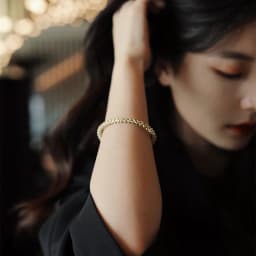 2025 New Classic Simple Copper Alloy Gold Colour Jewelry Bracelets Korean Fashion Accessories Girl's Unusual Bracelets For Women