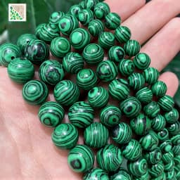 4/6/8/10/12mm Green Lace Malachite Round Beads DIY Bracelet Necklace Accessories Natural Stone for Jewelry Making 15" Strand