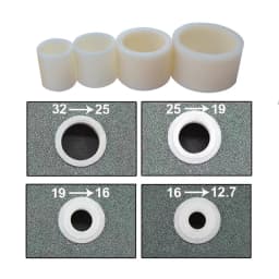 1 piece 125*45*32mm Ceramic Abrasive Wheel P46-P120 with Adapter 32mm to 12.7mm ID