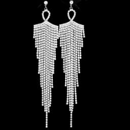 New high-quality zinc alloy rhinestone earrings jewelry drop earrings ladies personality temperament earrings princess hook earr
