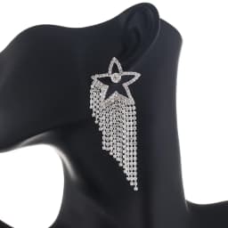 New high-quality zinc alloy rhinestone earrings jewelry drop earrings ladies personality temperament earrings princess hook earr