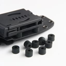 100pcs Holster Spacers Black Nylon Round Rubber Washer 9mm Thick O-Ring Flat Hose Gasket Fastener