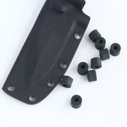 100pcs Holster Spacers Black Nylon Round Rubber Washer 9mm Thick O-Ring Flat Hose Gasket Fastener