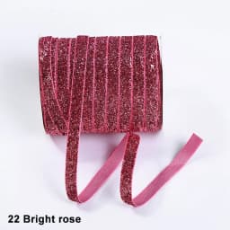 10Yards 10mm Multicolor Shimmer Velvet Ribbon Sparkle Glitter Ribbon for DIYCraft Hair Bow Wedding Decor Christmas Gift Wrapping