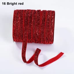 10Yards 10mm Multicolor Shimmer Velvet Ribbon Sparkle Glitter Ribbon for DIYCraft Hair Bow Wedding Decor Christmas Gift Wrapping
