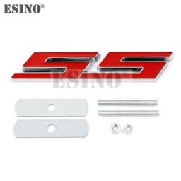 New Car Styling 3D Metal Chrome Zinc Alloy Emblem Car Body SS Front Grill Badge Sticker Decal for Chevrolet SS Camaro SS