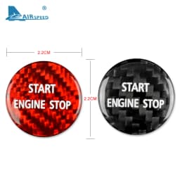 Real Hard Carbon Fiber for Land Rover Discovery 4 2009 2010 2011 2013 2014 2015 2016 2017-2019 Engine Start Stop Button Sticker