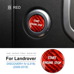 Real Hard Carbon Fiber for Land Rover Discovery 4 2009 2010 2011 2013 2014 2015 2016 2017-2019 Engine Start Stop Button Sticker