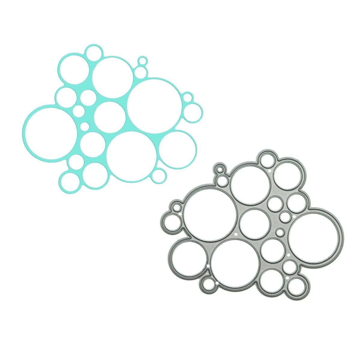 Circle Bubble Pattern Metal Cutting Dies Scrapbooking Handcraft Card Decorating Paper Art Work Clipart Cutter Mold