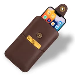 Cow Genuine Leather 7.2 Phone Pouch Belt Clip Case Holder For iPhone 17 16 15 14 Pro Max 13 12 11 X 8 Plus Men Waist Bag Holster