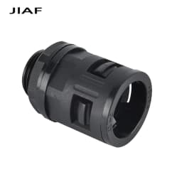 10/50PCS Plastic Corrugated Pipe Quick Hose Connector Joint AD10-AD54.5 M12/PG21 Nylon Bellows Tube End Fittings