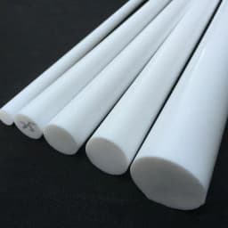 New 1Pcs White Poly Tetras Fluoro Ethylene Bar Environment-Friendly Non-Toxic DIY PTFE Plastic Rod 6mm-50mm Diameter PTFE Bar