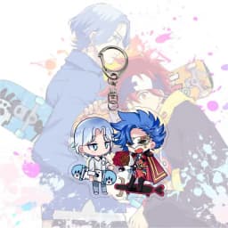 Anime SK SK8 The Infinity Keychains Acrylic Car Keychain Metal Holder Key Ring Men Pendant Key Chain Friends Goth Jewelry Gifts