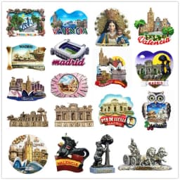 Europe Spain Valencia Madrid Fridge Magnets Tourist Souvenir Decoration Articles Handicraft Magnetic Refrigerator Collection