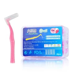 20Pcs/box L Shape Push-Pull Interdental Brush Orthodontic Toothpick Tooth Pick ToothBrush Oral Hygiene Care