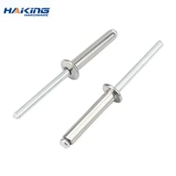30/50pcsPopRivetsAluminiumM2.4M3.2M4M4.8DomeHeadBlindRivetsSteelShankMandrelExhaustRivets